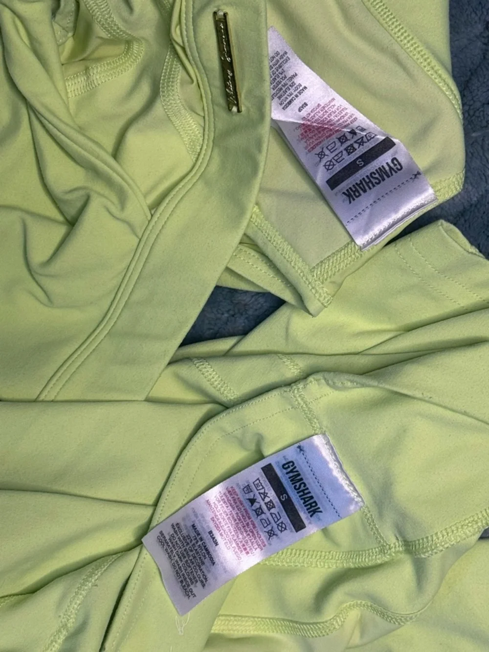 Gymshark x Whitney Simmons Bra Leggings Set Ltd Edition Sea Kelp SMALL EUC 142 - Picture 6 of 11